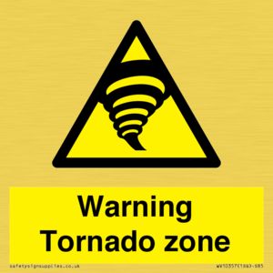 Warning Tornado zone